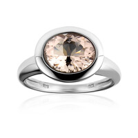 Anello in oro con Morganite (CUSTODANA)