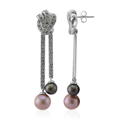 Orecchini in argento con Perla Ming (Annette classic)