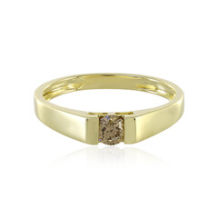 Anello in oro con Diamante Champagne I4