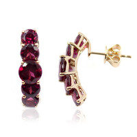 Orecchini in oro con Rodolite