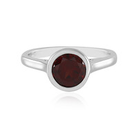 Anello in argento con Granato Mozambico