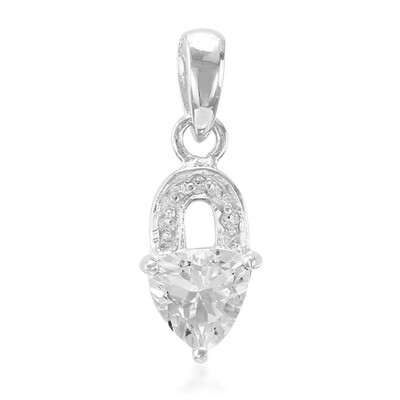 Ciondolo in argento con Goshenite
