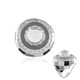 Anello in argento con Quarzo Bianco (Adela Silber)