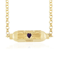 Collana in argento con Ametista Zambiana