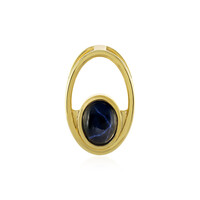 Ciondolo in argento con Zaffiro Stellato Blu