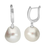 Orecchini in argento con Perla d'Acqua Dolce Bianca