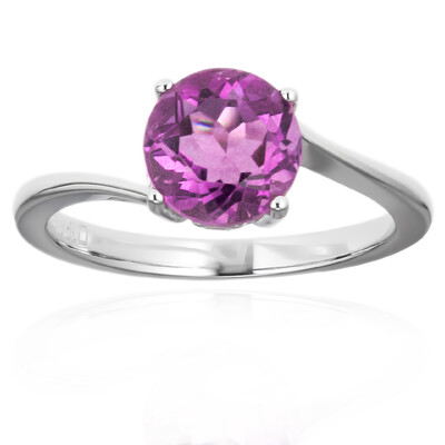 Anello in argento con Fluorite Rosa