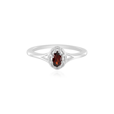 Anello in argento con Granato Mozambico