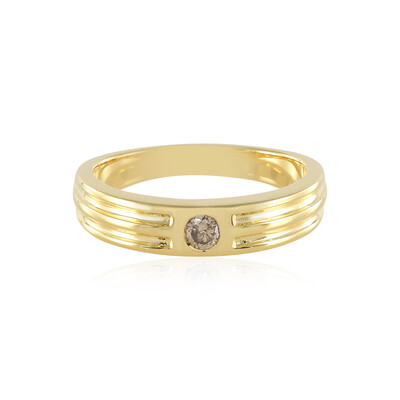 Anello in argento con Diamante Champagne I3