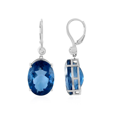 Orecchini in argento con Fluorite Cangiante