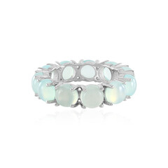 Anello in argento con Calcedonio Acqua
