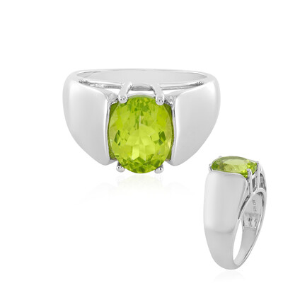 Anello in argento con Peridoto Arizona