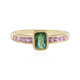 Anello in argento con Tormalina Verde di Benedito (Adela Silber)