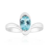 Anello in argento con Apatite Blu (Pallanova)