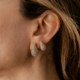 Orecchini in argento con Zircone (M de Luca)