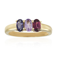 Anello in argento con Iolite