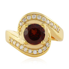Anello in argento con Granato d’India