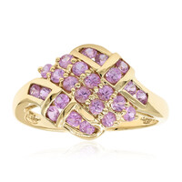 Anello in oro con Zaffiro Rosa