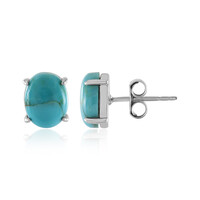 Orecchini in argento con Turchese Kingman Mohave Blu