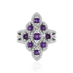 Anello in argento con Ametista Siberiana