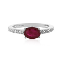 Anello in argento con Rubino del Madagascar