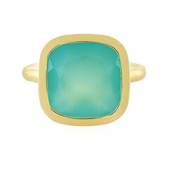 Anello in argento con Calcedonio Acqua