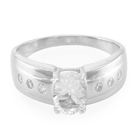 Anello da uomo in argento con Petalite