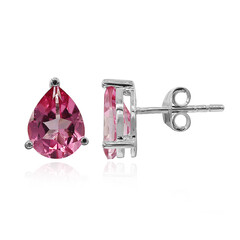 Orecchini in argento con Topazio Mistico Flamingo