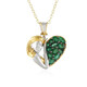 Collana in argento con Smeraldo Zambia (Gems en Vogue)