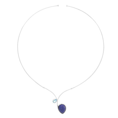 Collana girocollo in argento con Lapislazzuli