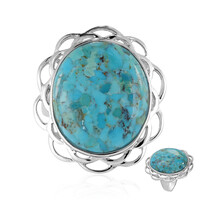 Anello in argento con Turchese Kingman Mohave Blu (Art of Nature)