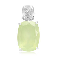 Ciondolo in argento con Prehnite