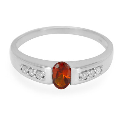 Anello in argento con Granato Essonite