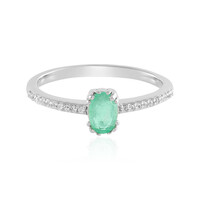 Anello in argento con Smeraldo Russo