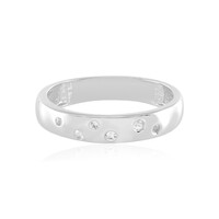 Anello in argento con Topazio Bianco