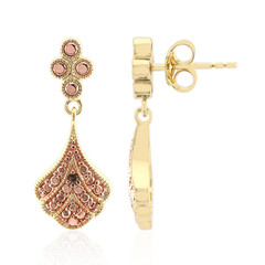 Orecchini in argento con Diamante Champagne I2