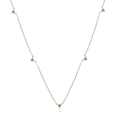 Collana in oro con Diamante Blu Cielo I2 (de Melo)