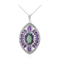 Collana in argento con Quarzo Mistico