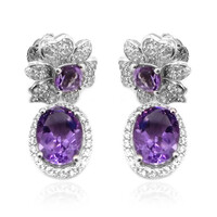 Orecchini in argento con Ametista (Dallas Prince Designs)