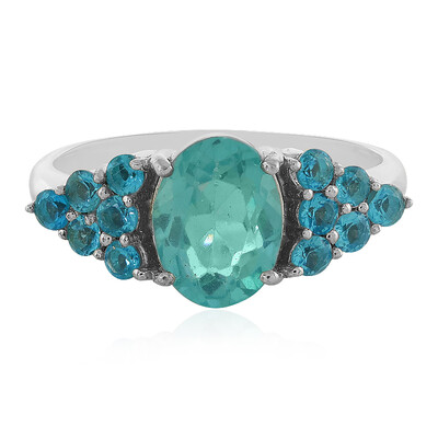 Anello in argento con Apatite Blu