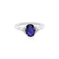 Anello in argento con Zaffiro Blu del Madagascar