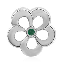 Charm in argento con Smeraldo Zambia