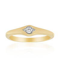 Anello in oro con Diamante IF (D)