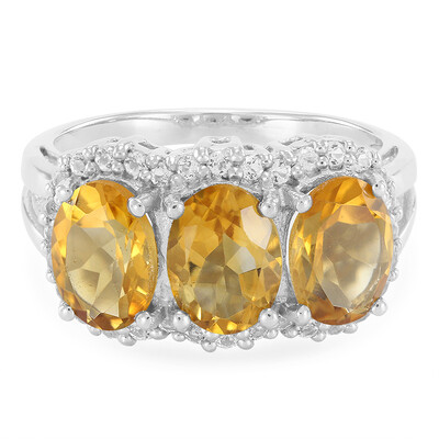 Anello in argento con Citrino
