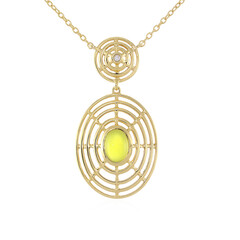 Collana in argento con Agata Gialla