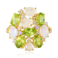 Anello in argento con Peridoto Arizona