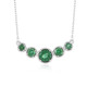 Collana in argento con Apatite Verde