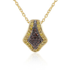 Collana in argento con Diamante Giallo I3
