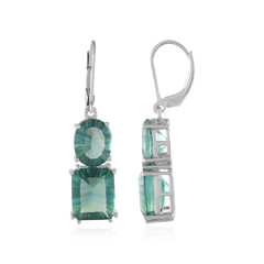 Orecchini in argento con Fluorite Verde