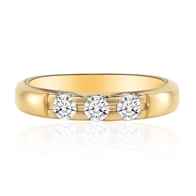 Anello in oro con Diamante IF (D) (Annette)